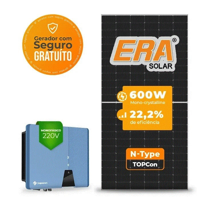 Gerador 50,40KWP de Energia Solar On Grid Solplanet Telhado Cerâmico Gancho